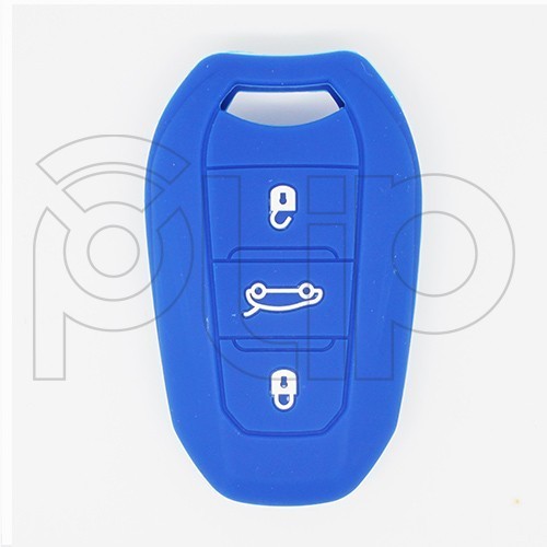 Etui silicone PSA 3 boutons - NOIR Etui silicone PSA 3 boutons - NOIR