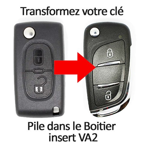 Pile pour clé Berlingo - Citroën - changement de la pile de télécommande