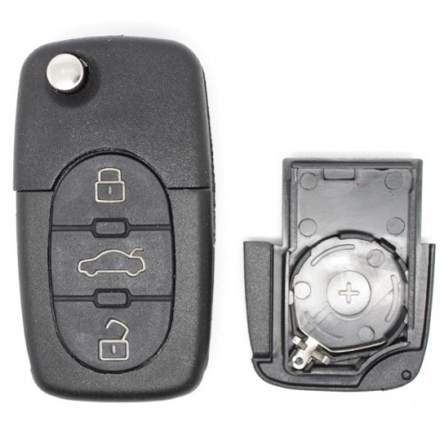 Clé de voiture 3 boutons Light CEO523-HU83 avec batterie Sony adaptée pour  clé Peugeot